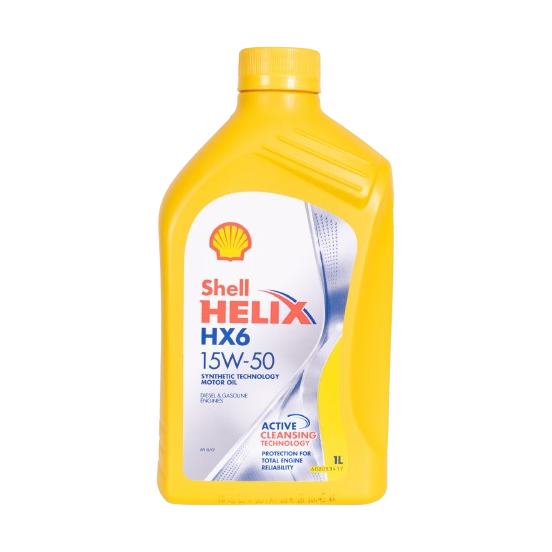 1 لتر- زيت موتور شل- HX6 هيلكس- 15W 50