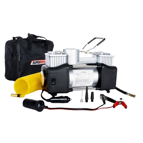 Super Drive كومبريسور هواء- 2 بستم- 12 فولت- 150PSI